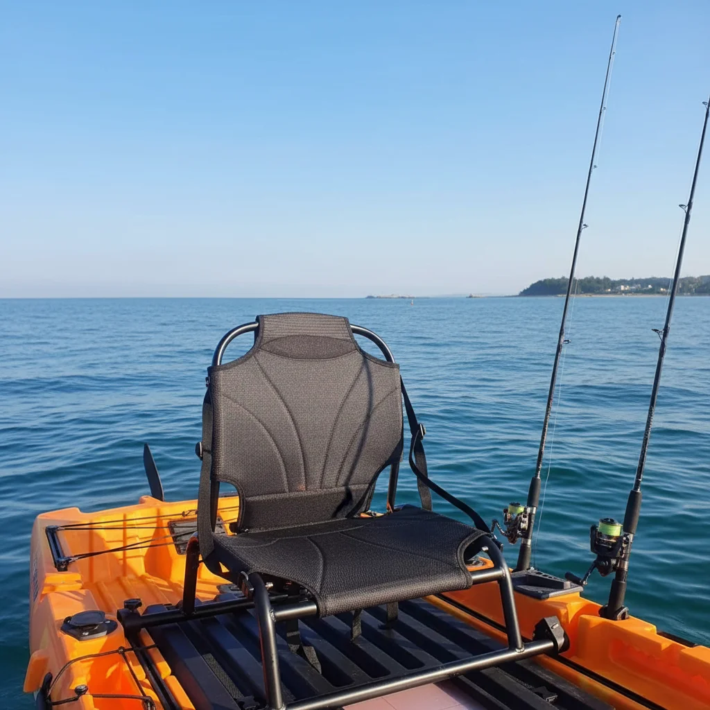 CE Certified Adjustable Lightweight Aluminum One Person Standard Fixed Kayak Seat for Lake River Ocean Kayak Fishing Outdoor