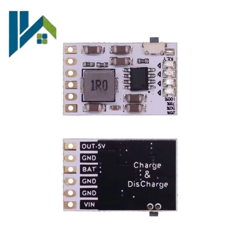 2A 5V Charge Discharge Integrated Module 3.7V 4.2V 18650 Lithium Battery Charging Boost Power Board with Protection