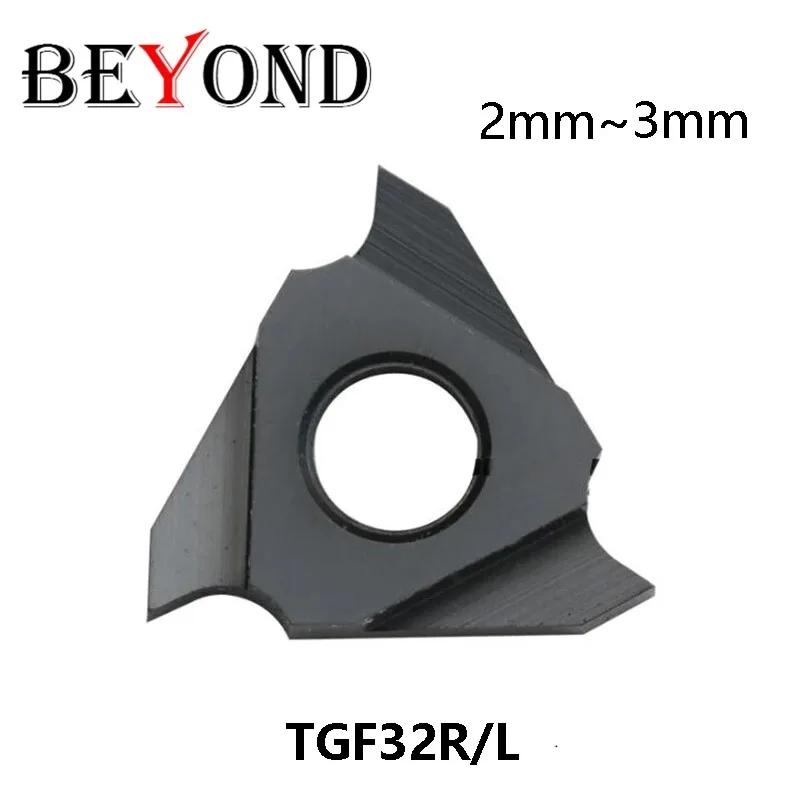 BEYOND TGF32R TGF32L 2.0 2.1 2.2 2.3 2.4 2.5 2.6 2.7 2.8 2.9 3.0 mm TGF32R200 TGF32R230 TGF32R240 TGF32R250 CNC Carbide Inserts