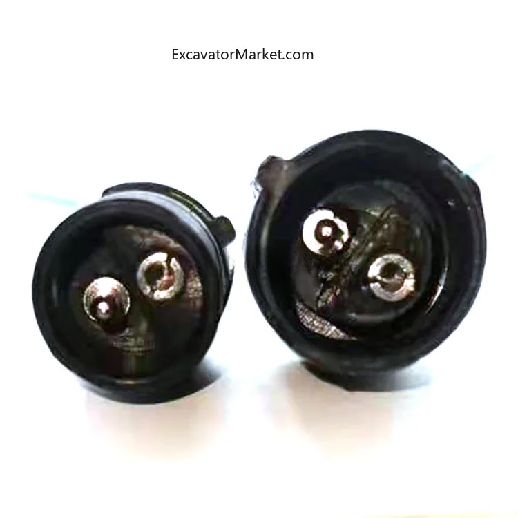 For CATERPILLAR CAT120 200 320 Solenoid Valve Plug Pressure Switch Pair Small Round Large Round Cable Connector excavator