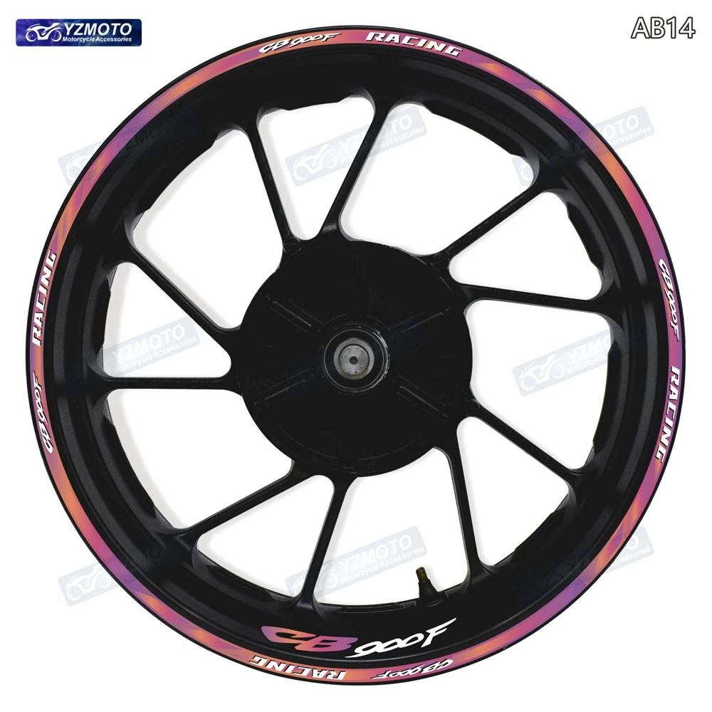

For CB900F CB 900F Motocycle Accessories Wheel Hub Sticker Front And Rear 17-inch Decal Reflective Rim Decoration Stickers