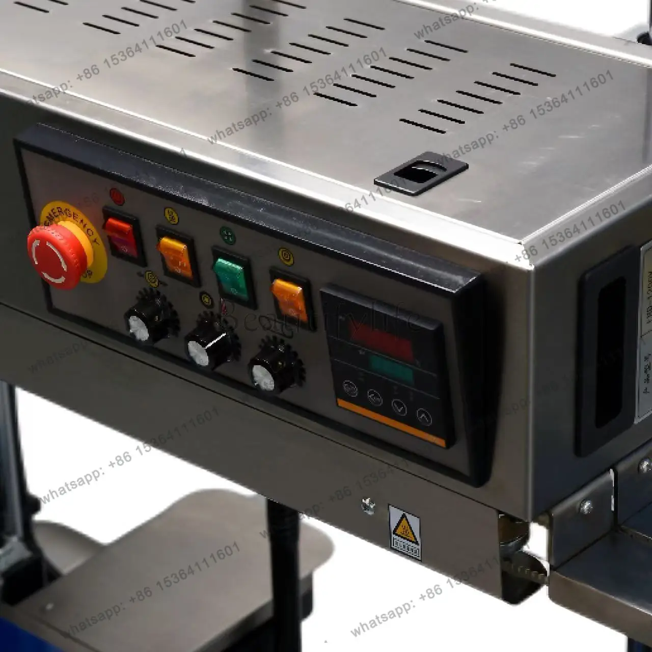FR1200V Stainless steel/painted vertical large bag sealing machine can be equipped with continuous coding bag sealing