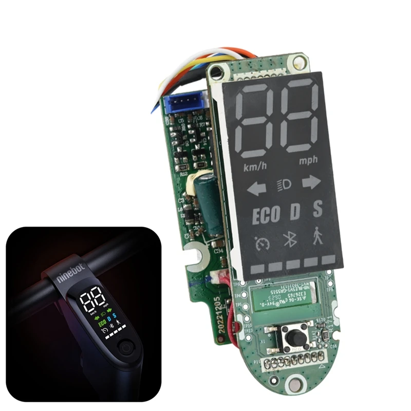 Dashboard Voor Ninebot Elektrische Scooter Kickscooter Bluetooth Board Led Scherm Instrument