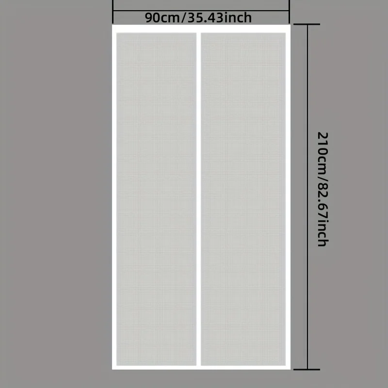 Upgraded Summer White Fiberglass Mosquito Net Curtain, Designed to Prevent Cat And Dog Scratches, Features High Transparency