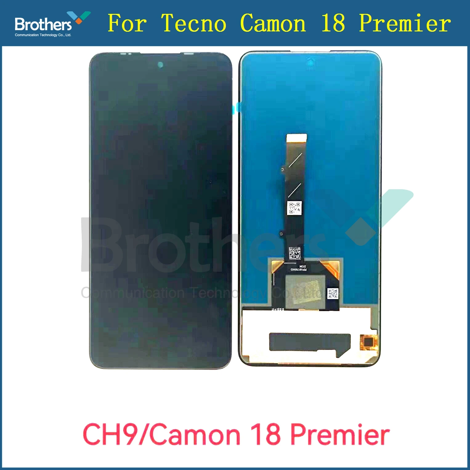 For Tecno Camon 18 Premier CH9 LCD Display Screen And Touch Screen Digitizer Glass Panel Assembly Replacement CH9n Complete LCD