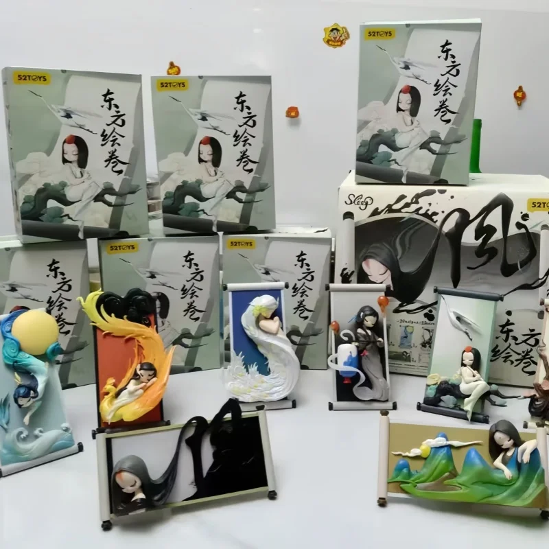 

Authentic Sleep Oriental Scroll Series Blind Box Handmade Desktop Ornament Treasure Hall Illusion Series Trendy Play Blind Box