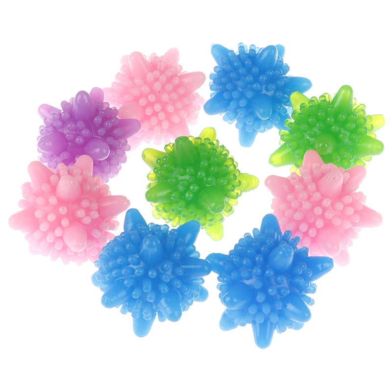 3pcs Decontamination Anti-tangle Laundry Ball For Washing Machine Clothes Cleaning Balls Lint Catcher Random Color