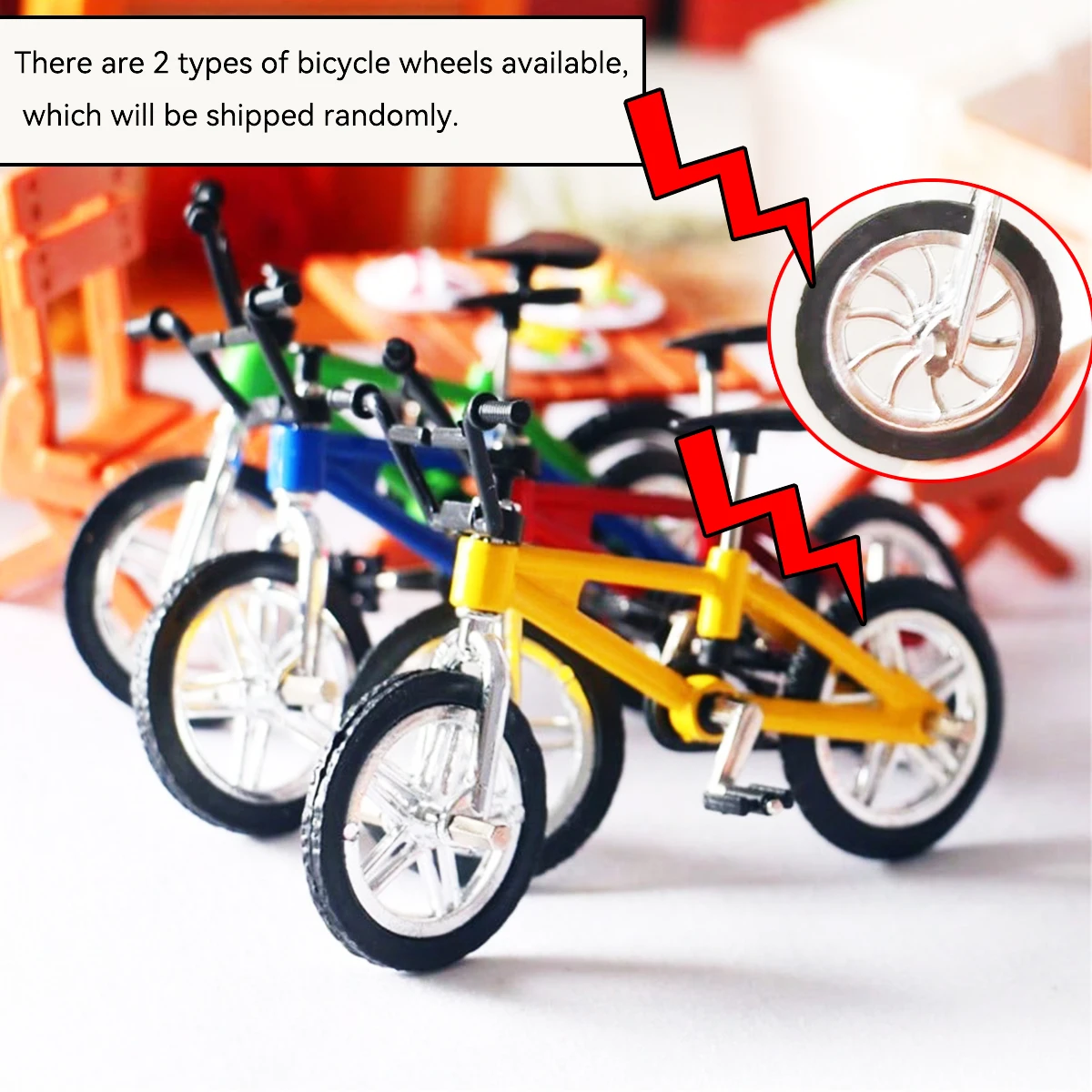 1:12 Miniature Bicycle Scooter Set Dollhouse Mini Bike Helmet Repair Tool DIY Diorama Accessories view 5
