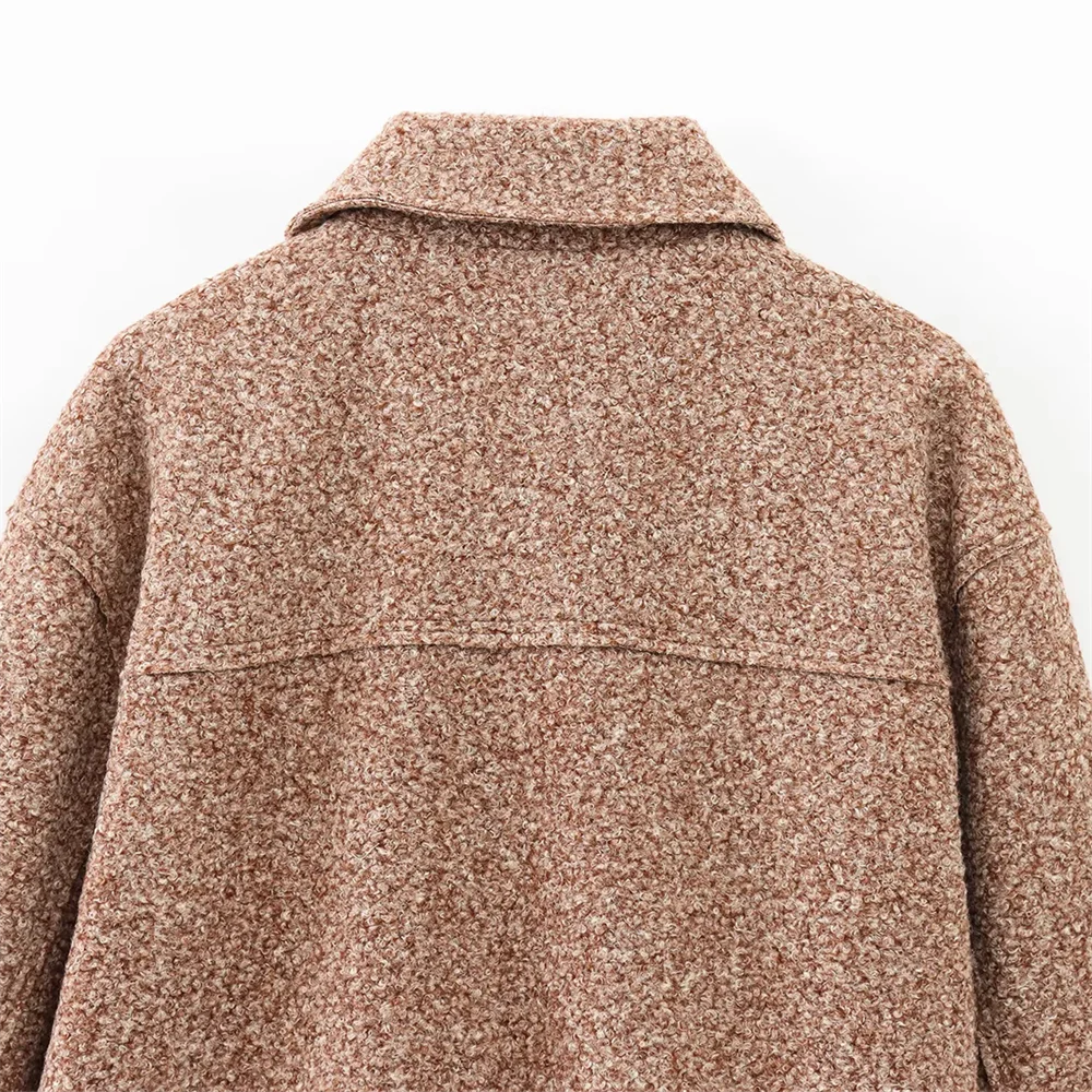2025 RARA Spring New Women's Casual and Versatile Temperament Lapel Zipper Solid Color Design Jacket