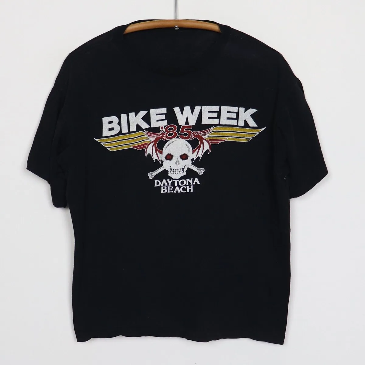 Vintage 1985 Daytona Bike Week Skull Shirt