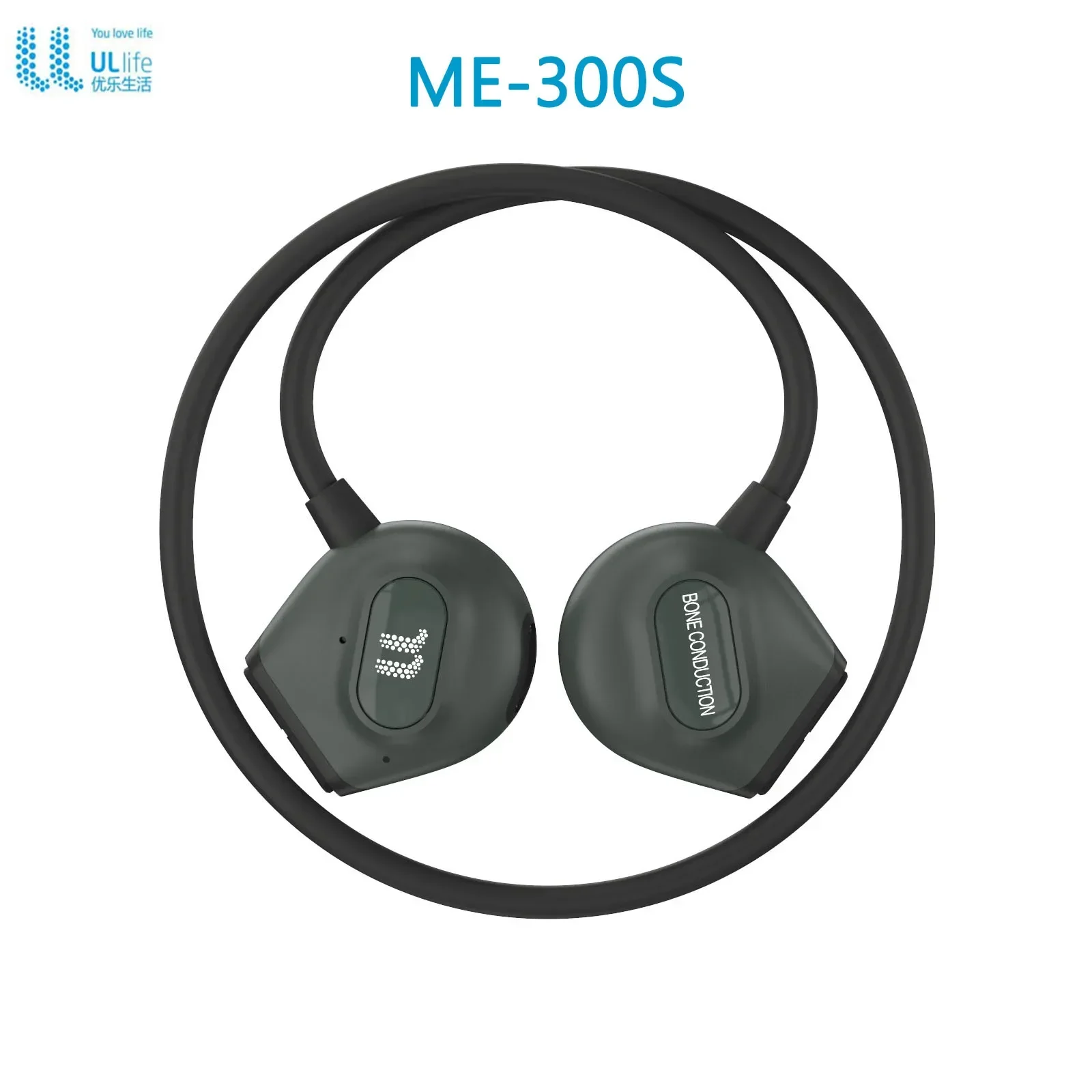 ULL Me-300S Wireless Earphone Bone Conduction Waterproof Bluetooth Foldable Headphone Music Microphone For Xiaomi/Huawei Phone