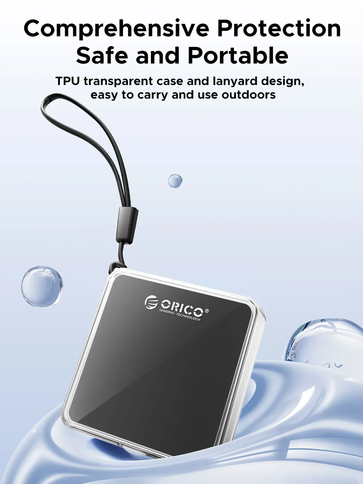 ORICO sarung SSD magnetik 2230 M.2 NVMe SSD, USB 3.2 10Gbps magnetik NVMe PCI-E M.2 SSD eksternal untuk Laptop iPhone 15 Pro iPad