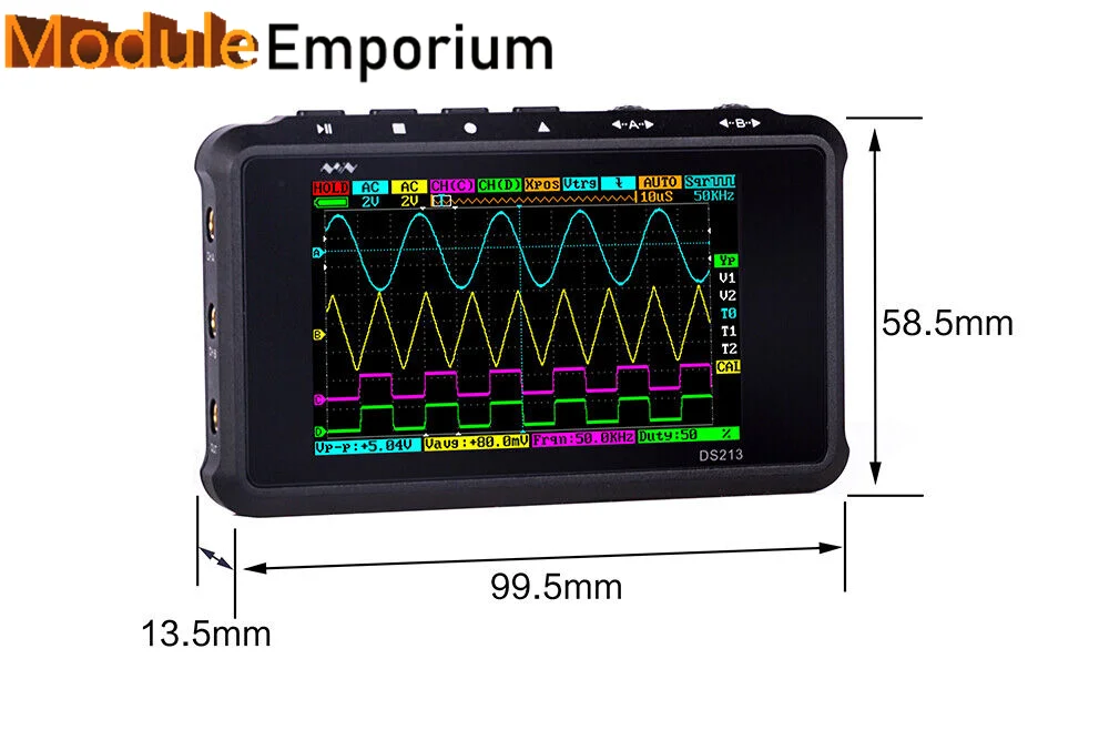 Dso203 Upgrade Ds213 4 Channel 100ms/s Mini Dso213 Professional Portable Digital Oscilloscope Digital Dso 213