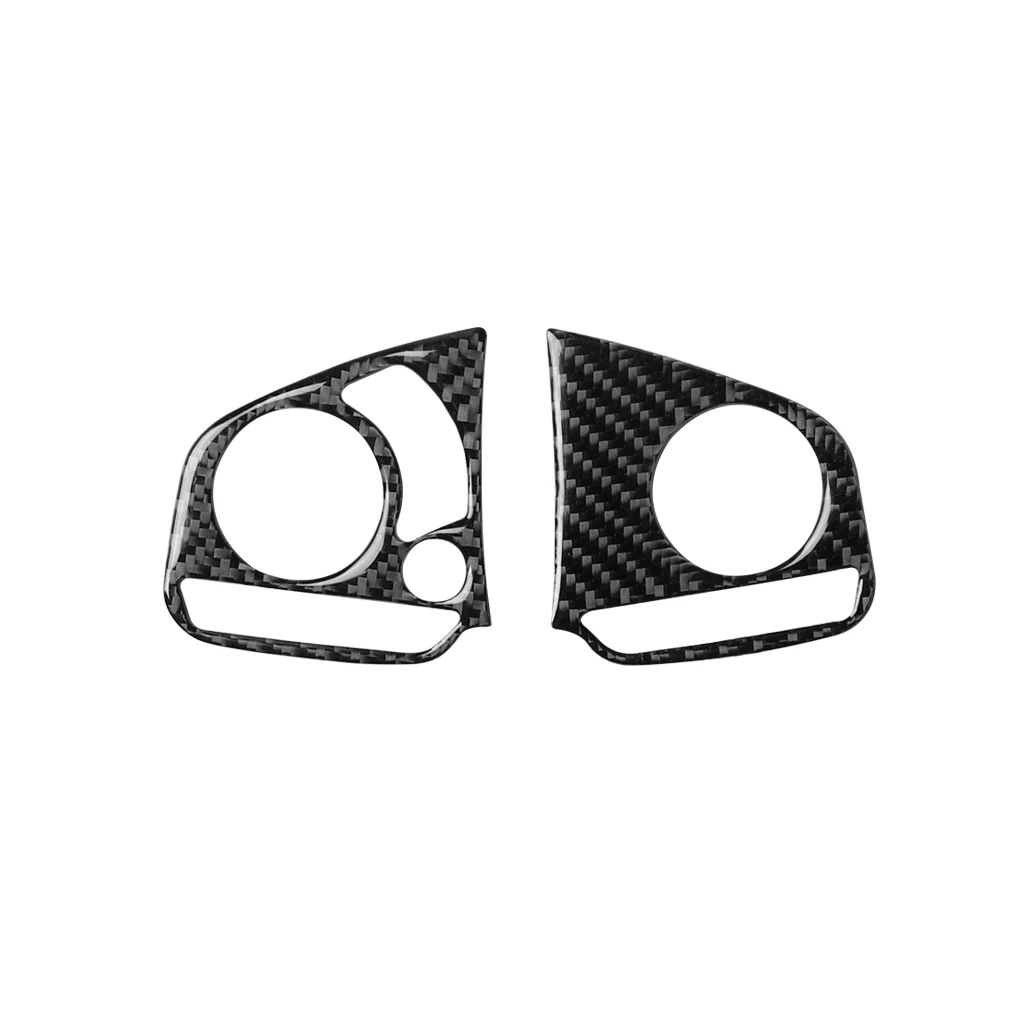 

Carbon Fiber Steering Wheel Button Stickers Panel Switch Decor Trim Cover 2PCS For Honda Civic 10th Gen 2016 2017 2018 2019