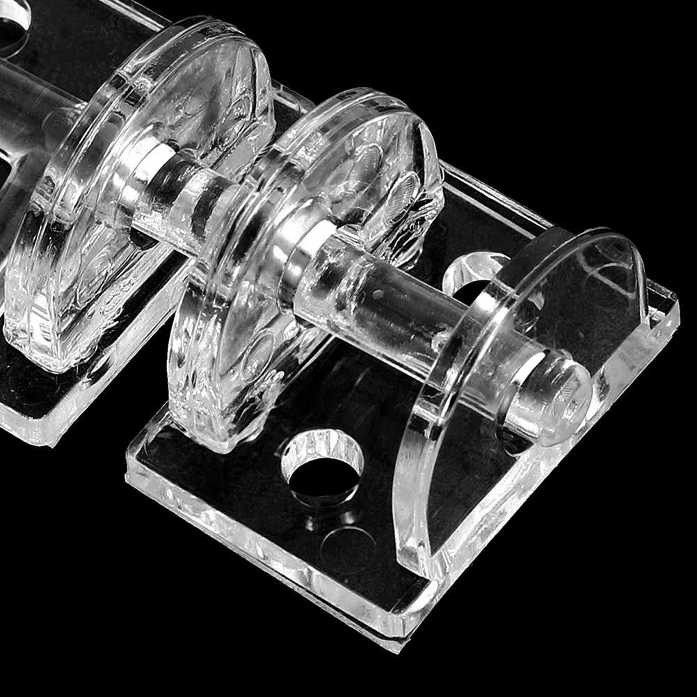 

2pcs Transparent Bolt Clear Acrylic Hinge Clasp Hardware Self Adhesive Internal Security Mini Cabinet Bolt Lock for Bedroom