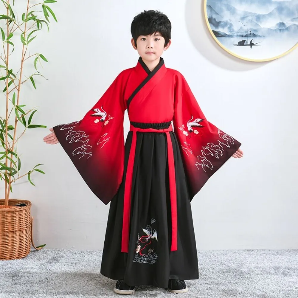 

Kung Fu Kids Clothes Wushu Boy Uniform Girl Hanfu Children Clothing Ethnic Style Chinese Traditional Dress Cosplay Costumes