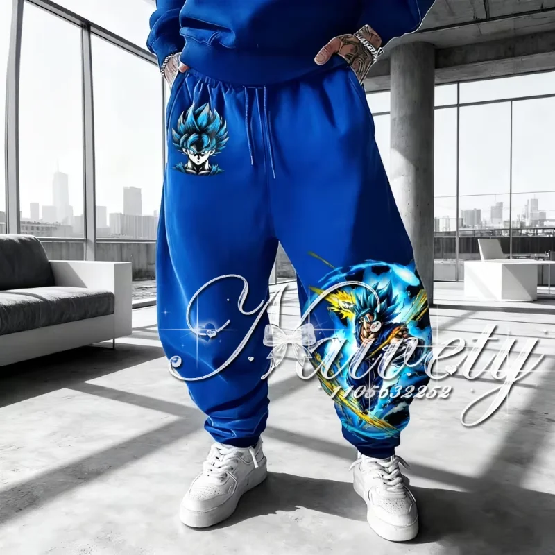 Dragon Ball Super Saiyan Blue Goku 3D Print Quick Dry Breathable Vintage Joggers 2026 Summer Unisex Loose Sports Pants Y2k
