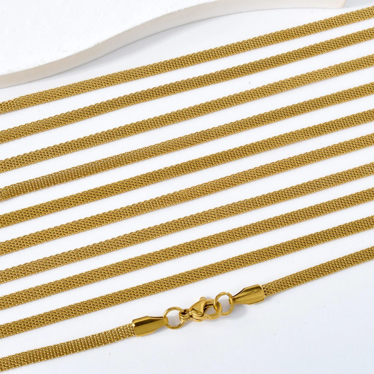 ZEADear Jewelry Snake Link Chain Stainless Steel Herringbone Choker Necklace For Women Men Unisex Jewellery Waterproof