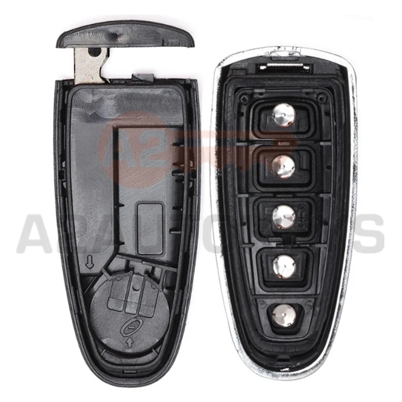 A2AUTOKEYS-carcasa de llave de coche inteligente, carcasa de Control remoto para Ford Explorer Edge Flex c-max Taurus 2011, 2012, 2013, 2014, 2015, M3N5WY8609