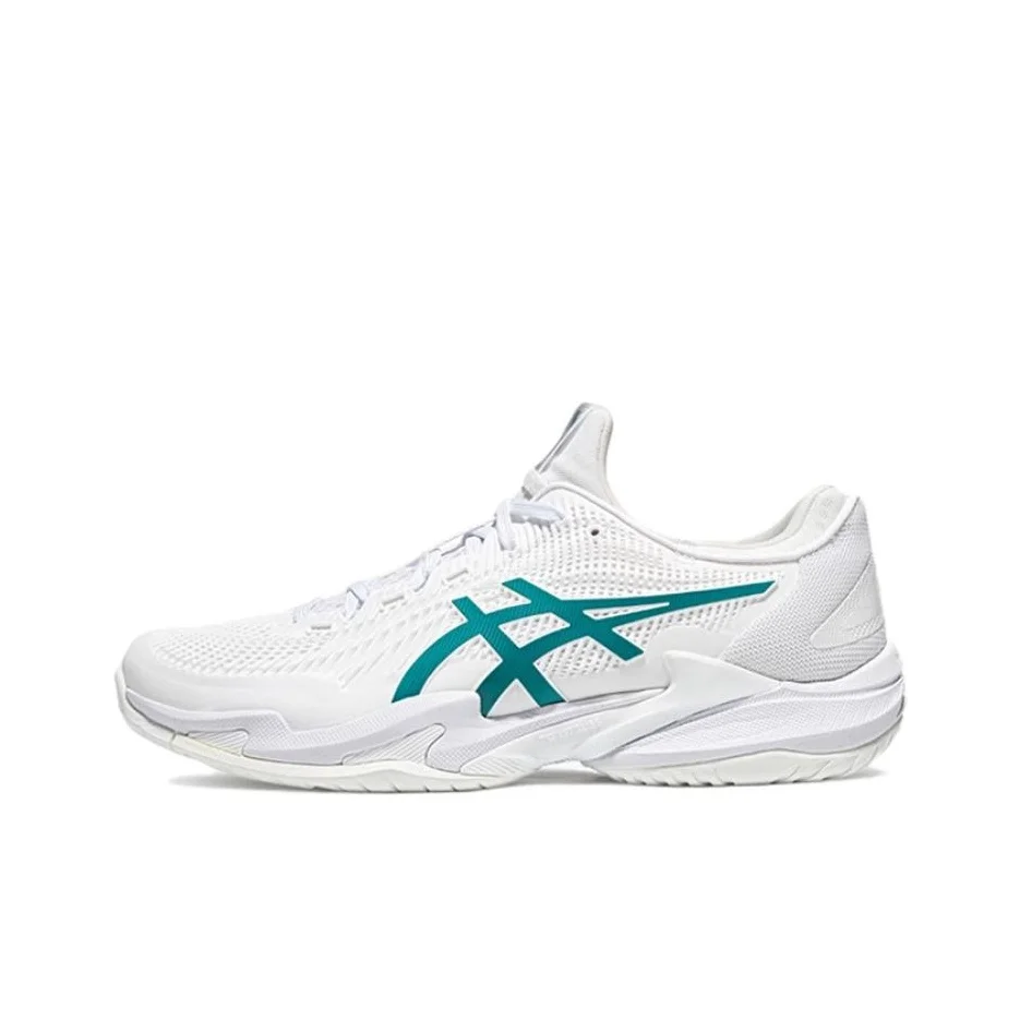 ASICS Court FF 3 Novak Tennis Shoes Men's Low Top White/Green 1041A361-100