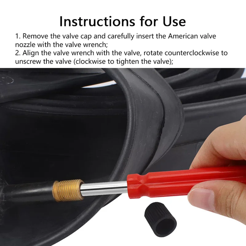 4Pcs Valve Core Wrench Air Conditioner Core Wrench Double-ended Color Wrench Tire Valve Core Wrench Valve Nozzle Wrench