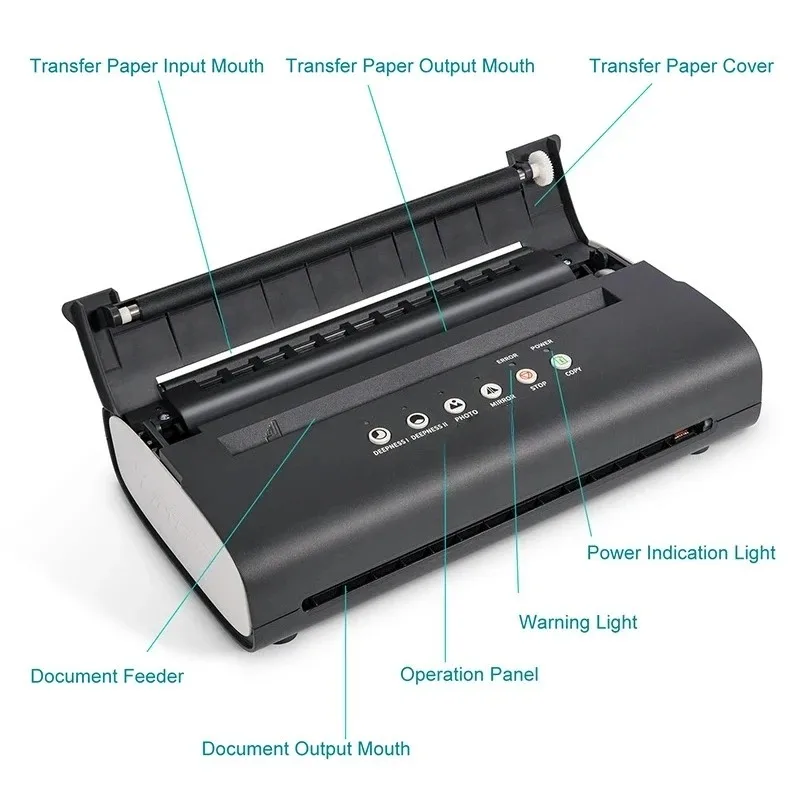 Tattoo Stencil Printer Machine Transfer Thermal Copier