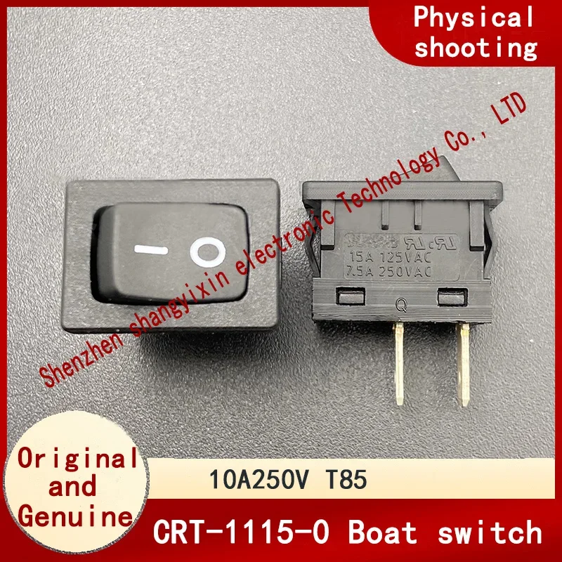 Original CRT-1115-0 Ship switch 10A250V T85 High current 2 pin 2 speed warping power button 21*15mm