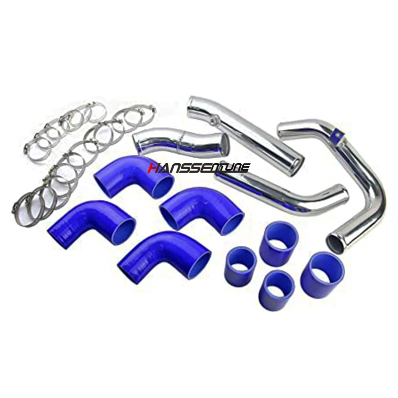 Hanssentune Aluminum 550 X 230 X 65mm Intercooler + Turbo Intercooler Piping Kit For Toyota Hilux Vigo /Fortuner 3.0L 04-15