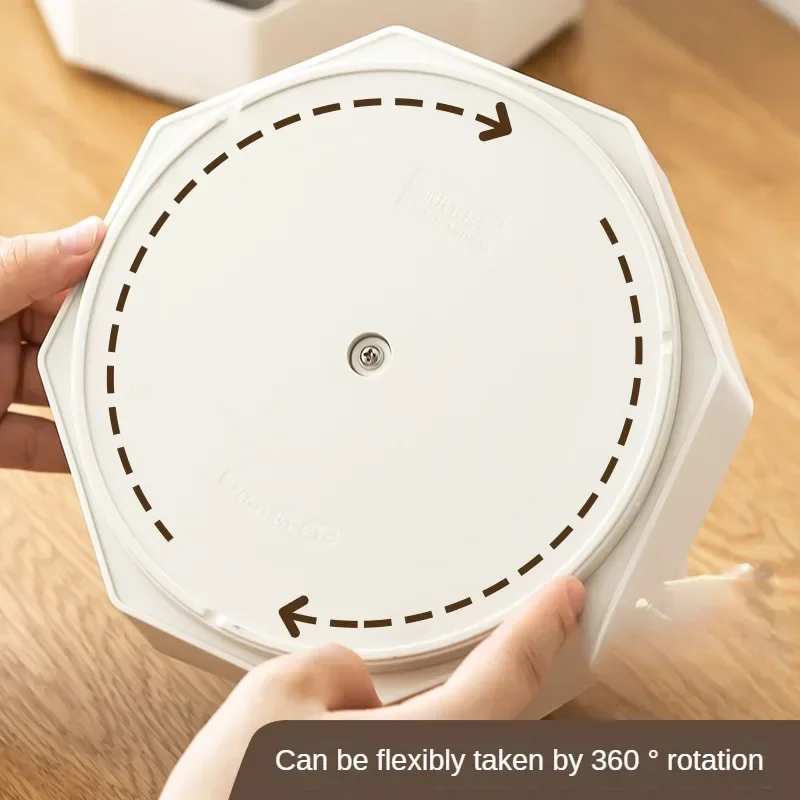 أثاث منزلي 360 ° حامل قلم قابل للدوران سعة كبيرة صندوق تخزين قلم رصاص مكتب 9-شبكة منظم قرطاسية قلم مكتب المدرسة Sta #2