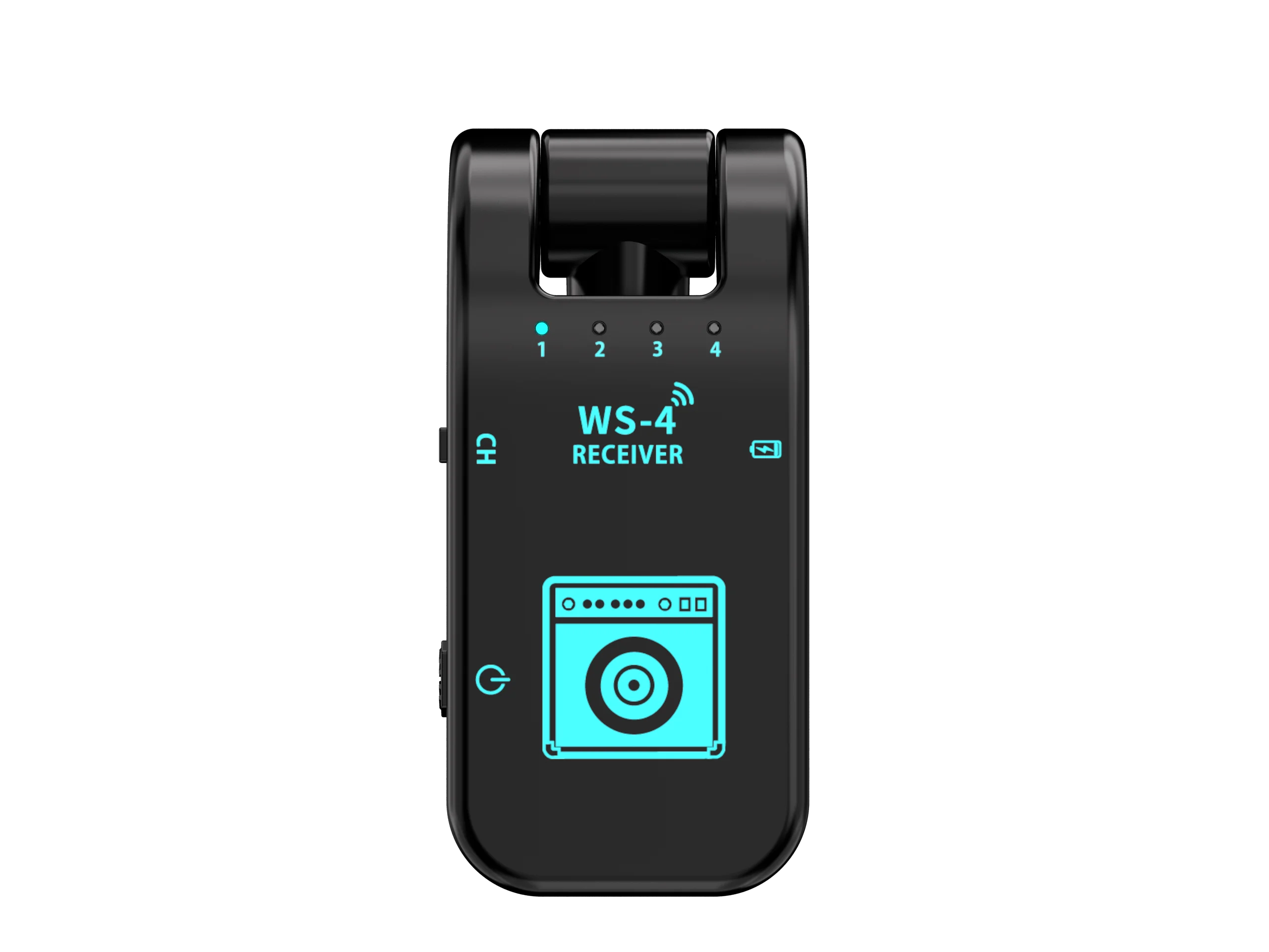 2.4G Wireless Guitar System – Black Transmitter & Receiver for Electric Guitar, EWI, Bass