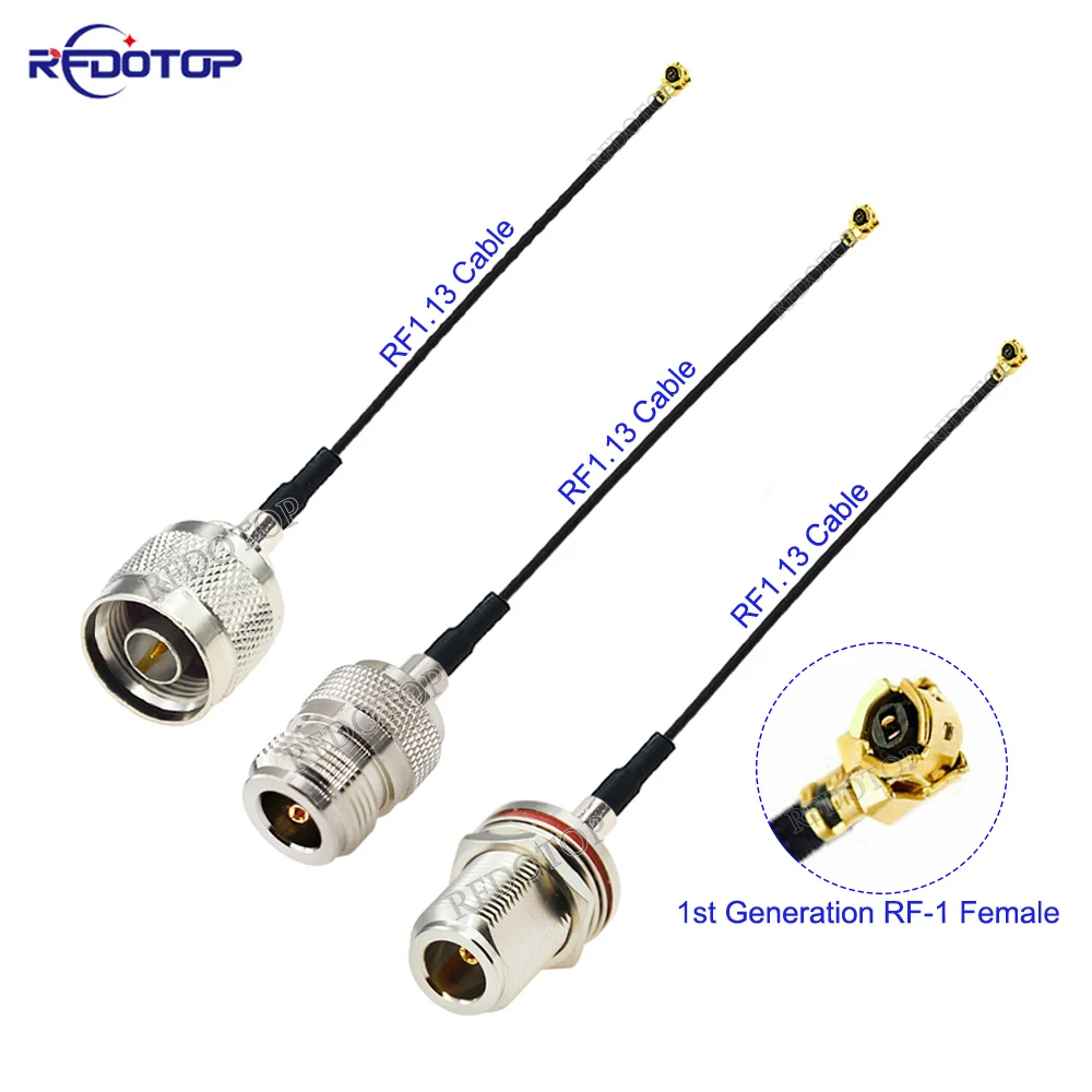 1Pcs RF113 N Male/Female to U.FL IPX1 Female Connector N to IPX RF113 Pigtail Coaxial Mini PCI WIFI WLAN Antenna Extension Cable