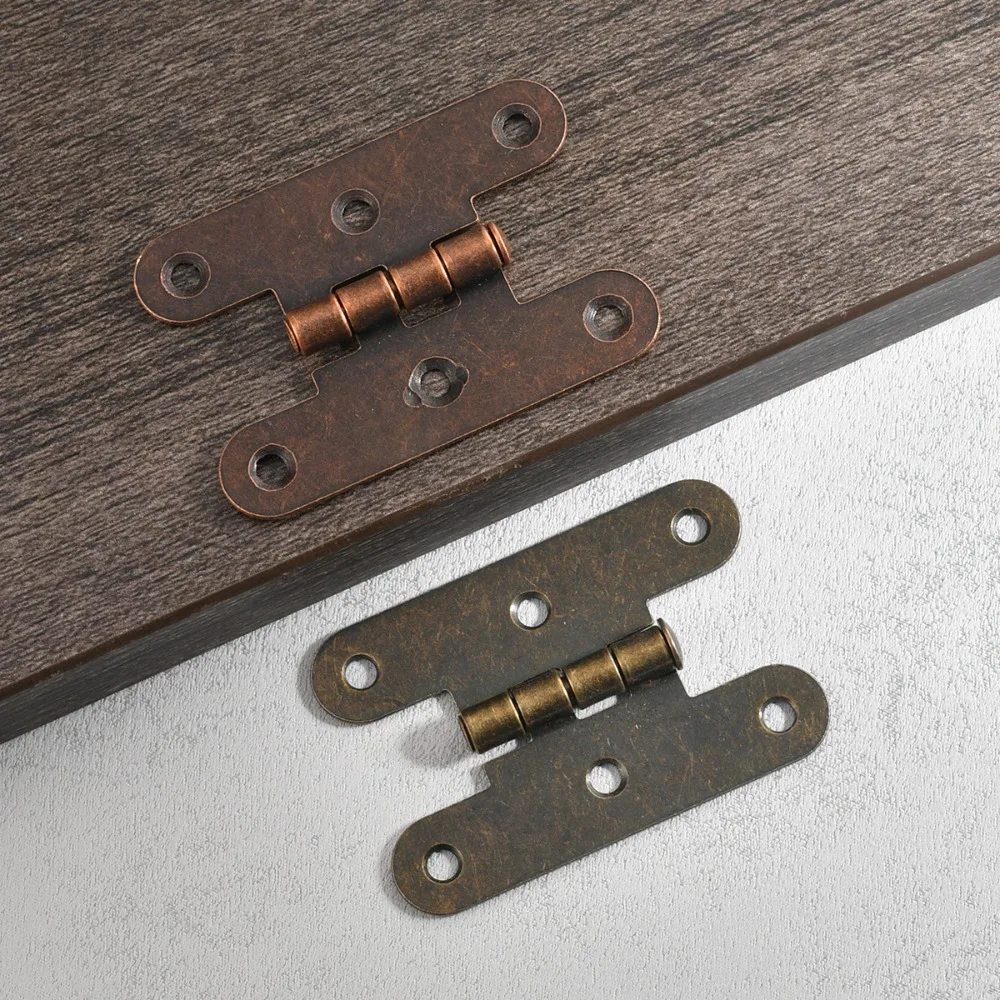 

4-10pcs Hardware cabinet Invisible hinge Flat iron hinge accessories 55*36mm cabinet hardware wooden box Packing Case Package
