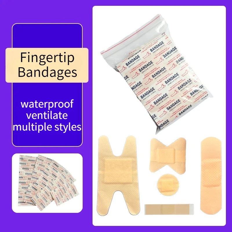 Multi Style PE Waterproof Breathable Fingertip Bandages First Aid Kit Adhesive Wound Dressing Tape Band Aid Set