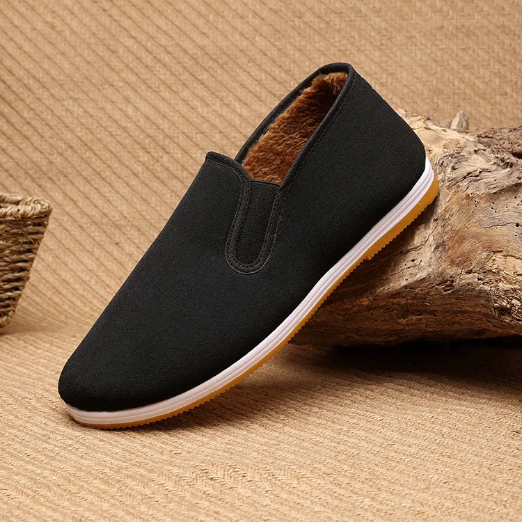 Men Winter Shoes Men Fur Cotton Shoes Outdoor Casual Warm Fluffy Slippers Indoor Men Plush Flat Fur Shoes zapatos de hombre