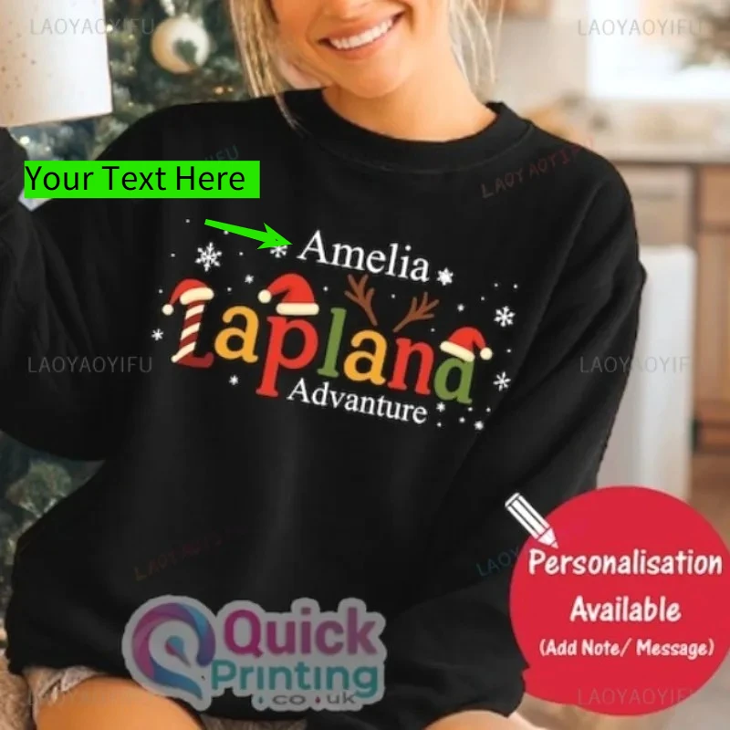 

Funny Personalised Custom LAPLAND Christmas Jumper 2025 Customization 2025 Family LAPLAND Christmas Sweatshirt Xmas Sweater