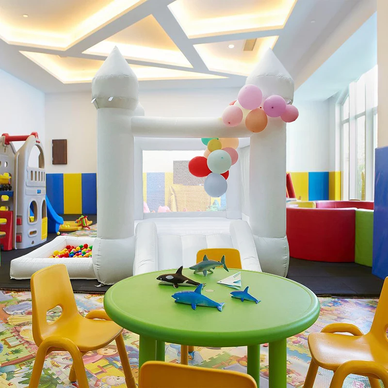 2.7M 점핑 캐슬 인플레이터블 바운시 캐슬 하우스 야외 게임 어린이 장난감 생일 파티 선물 웨딩 이벤트 장식