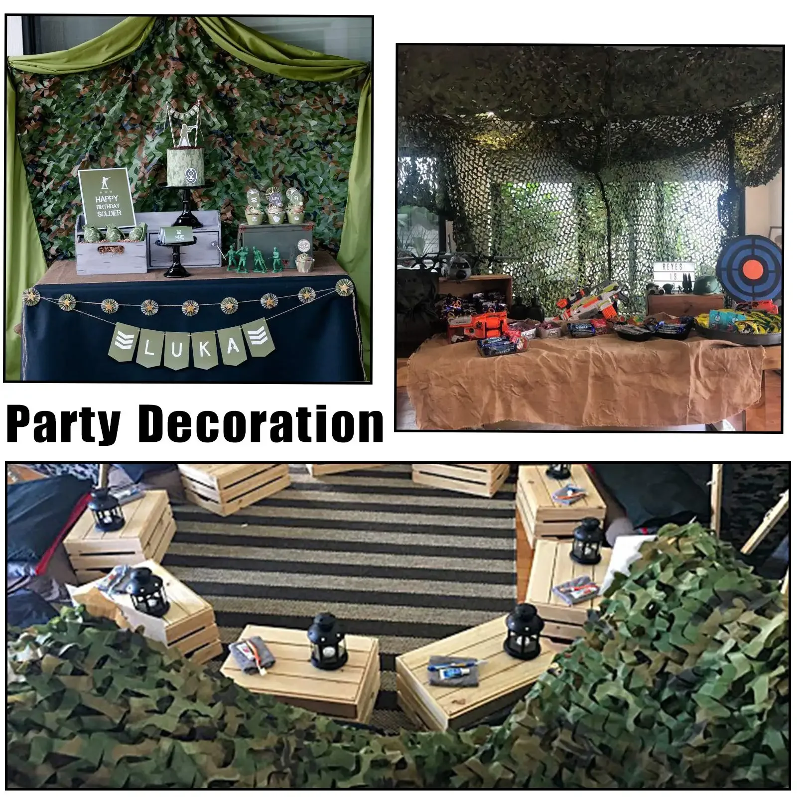 شبكة مموهة، شبكة مموهة للصيد، ديكورات حفلات الجيش، شبكات سياج ظلة، خفيفة الوزن، لفة كبيرة، شبكة