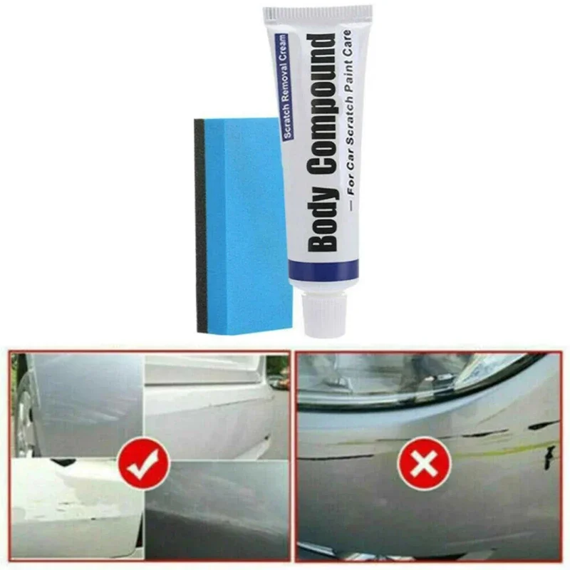 1set Car Scratch Remover Paint Care Tools Auto Repair Polishing Auto Body Compound Paste Paint Repair Kit Auto Accessories