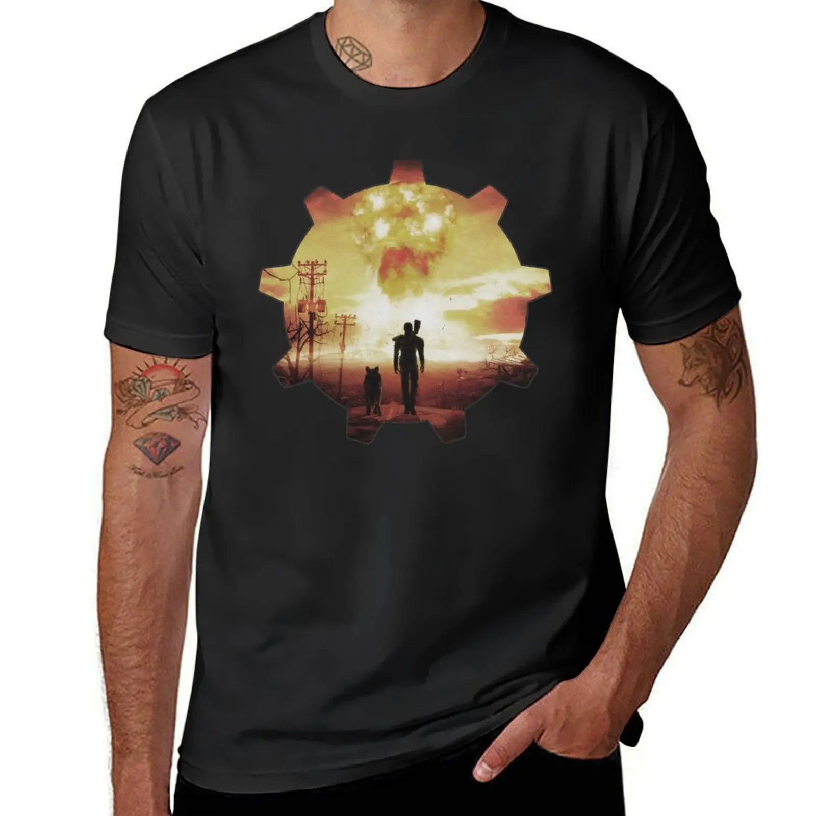 The Lone Wanderer T-Shirt summer top blacks mens vintage t shirts