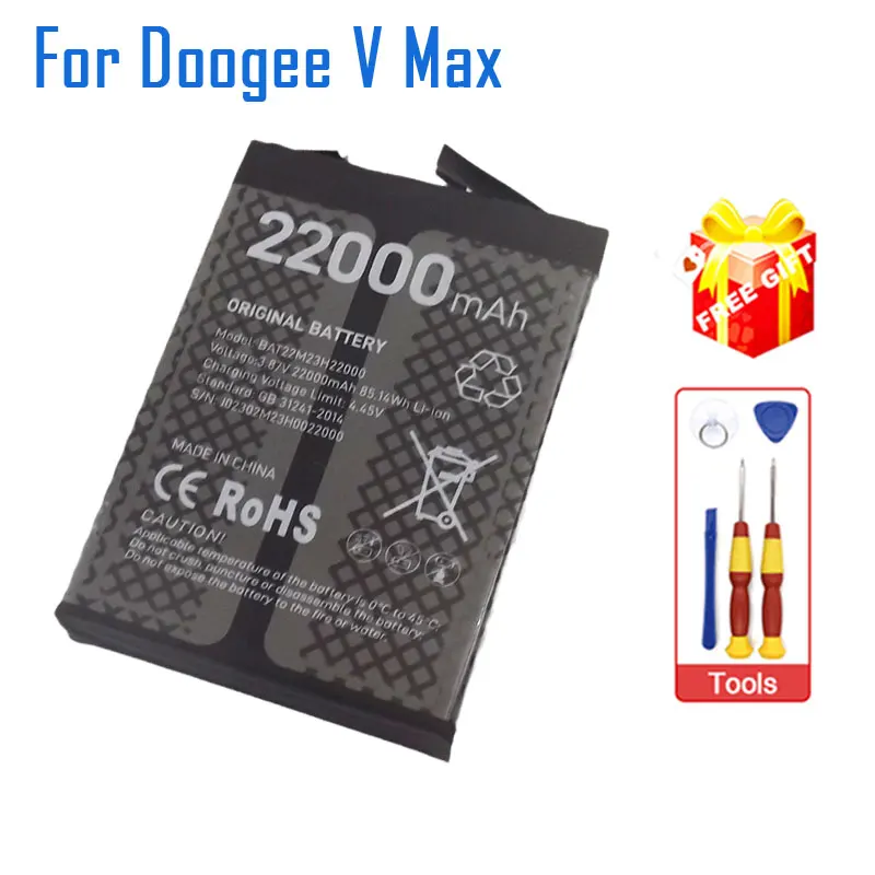 Original New DOOGEE V Max Battery Inner Built Cell Phone Battery Bateria BAT22M23H22000 For DOOGEE V Max Smart Phone