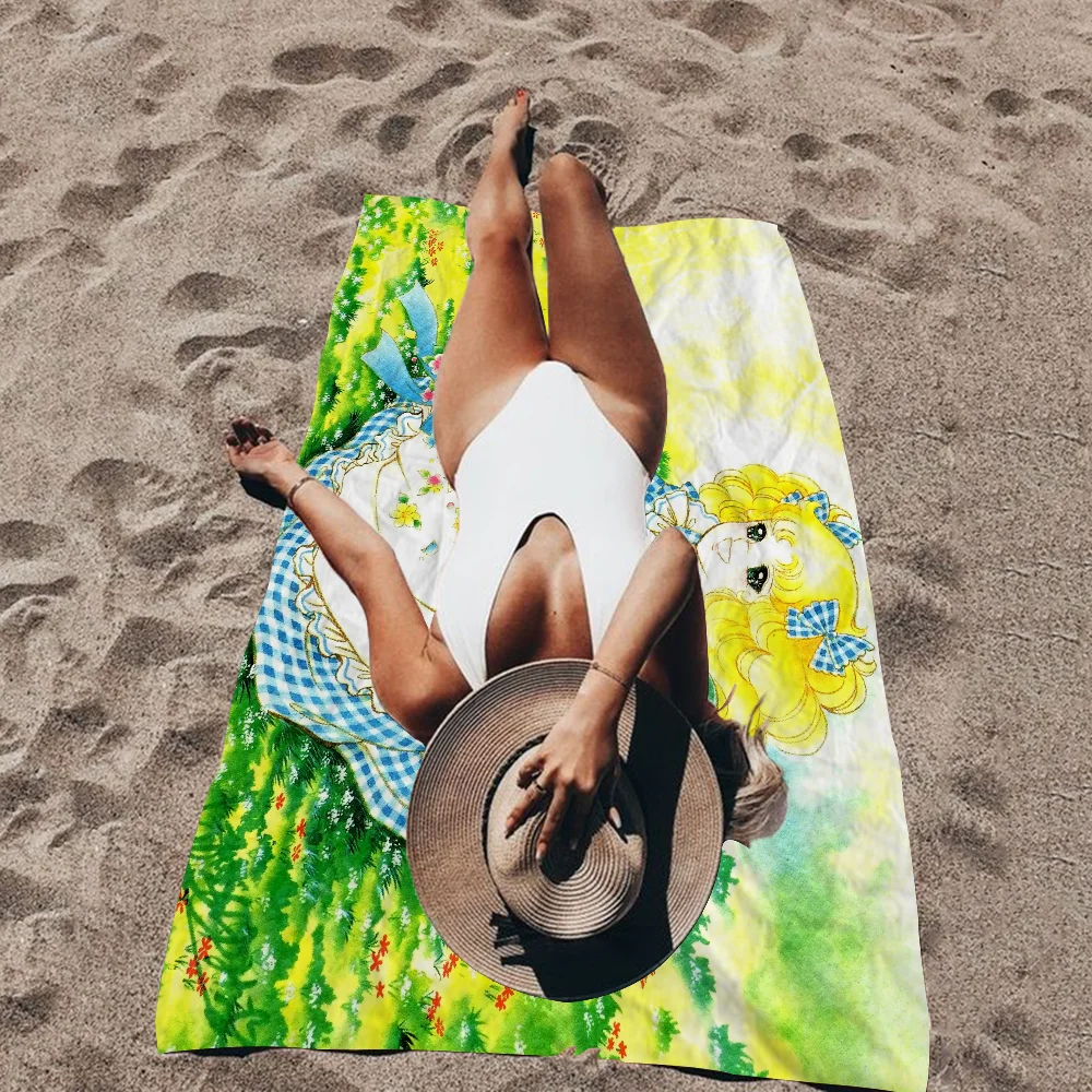 Candy Candy Towel Microfiber Beach Towel Absorbent Quick dry Soft Yoga Swimming Resort Mountain Climbing Towel