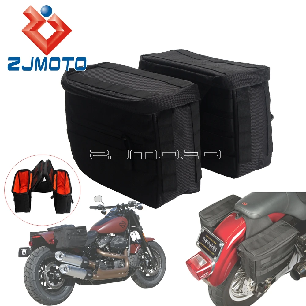 

Motorcycle Accessories Saddlebag Side Tool Bag For Harley Softail Dyna Sportster Custom Bike Travel Pack Storage Luggage Pannier