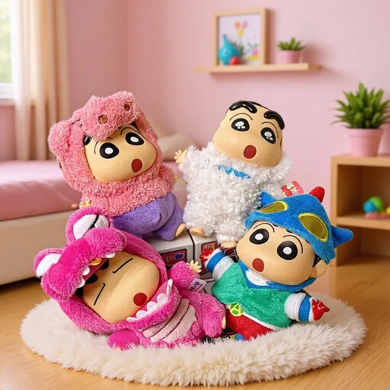 2026 Popular crayón Shin Chan caja ciega vestir fiesta vinilo muñeco de peluche lindo hecho a mano regalo para niños juguete decoración ornamento