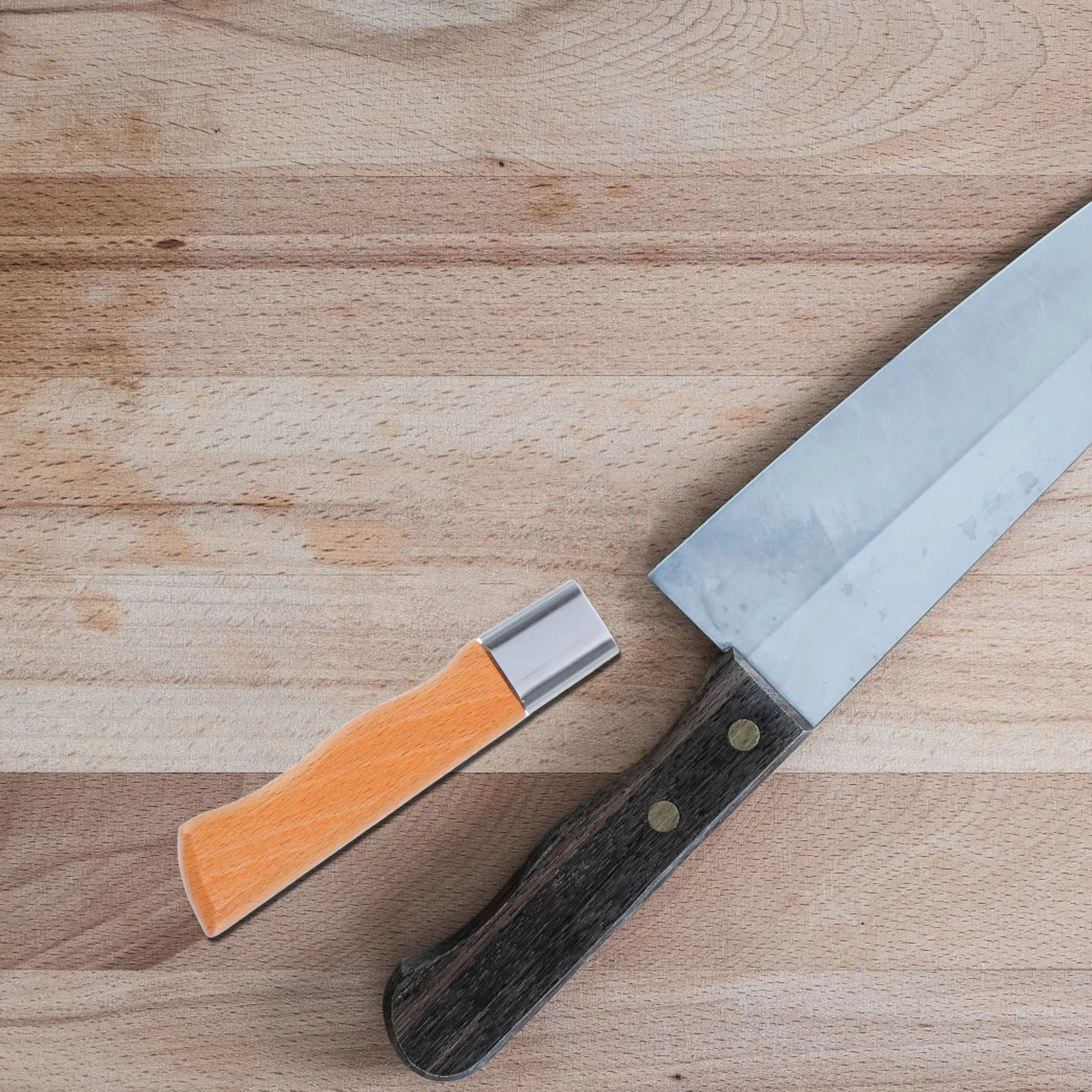 مقبض سكين بديل من الخشب الصلب لصنع السكاكين بنفسك، مستلزمات قطع المطبخ، مقبض خشبي غير قابل للانزلاق، ملحق قبضة مريح #1