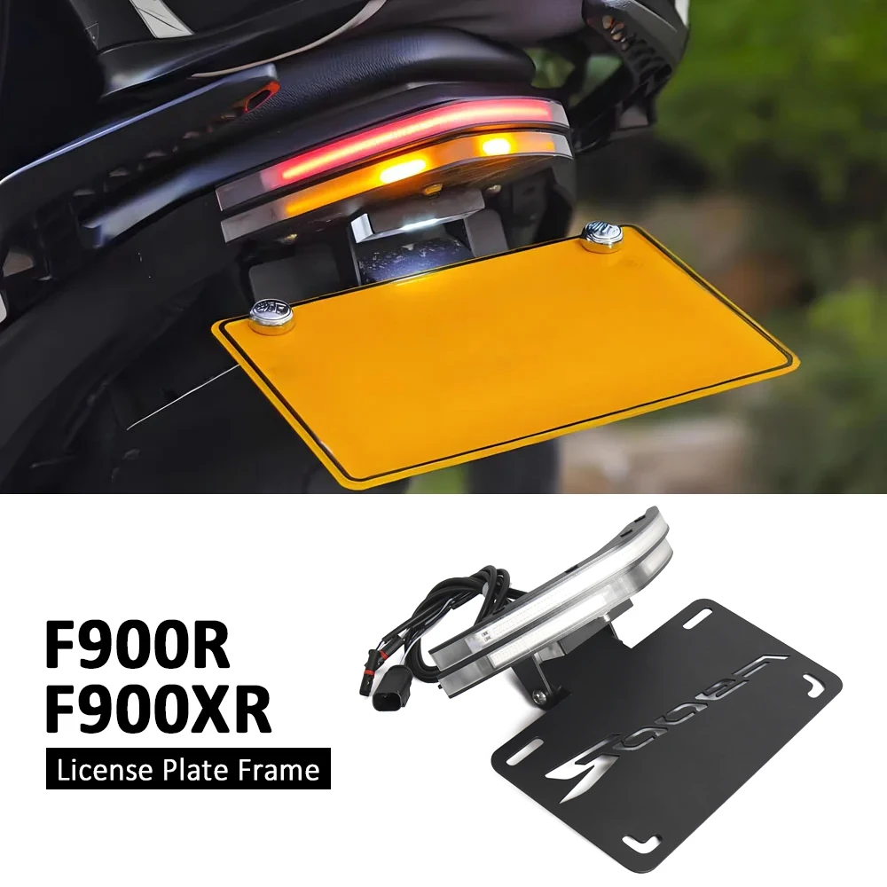 

FOR BMW F900R F900XR F 900 R F900 R XR Motorcycle Rear Tail Stock License Plate Holder Tailstock Bracket Integrated LED Light