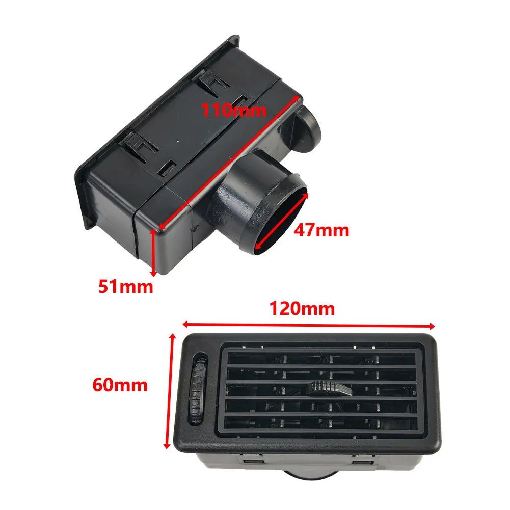 1pc Car Air Exhaust Vent New Replacement Car Auto Trailer Heat AC Dash Ventilation Outlet Universal 120x60mm