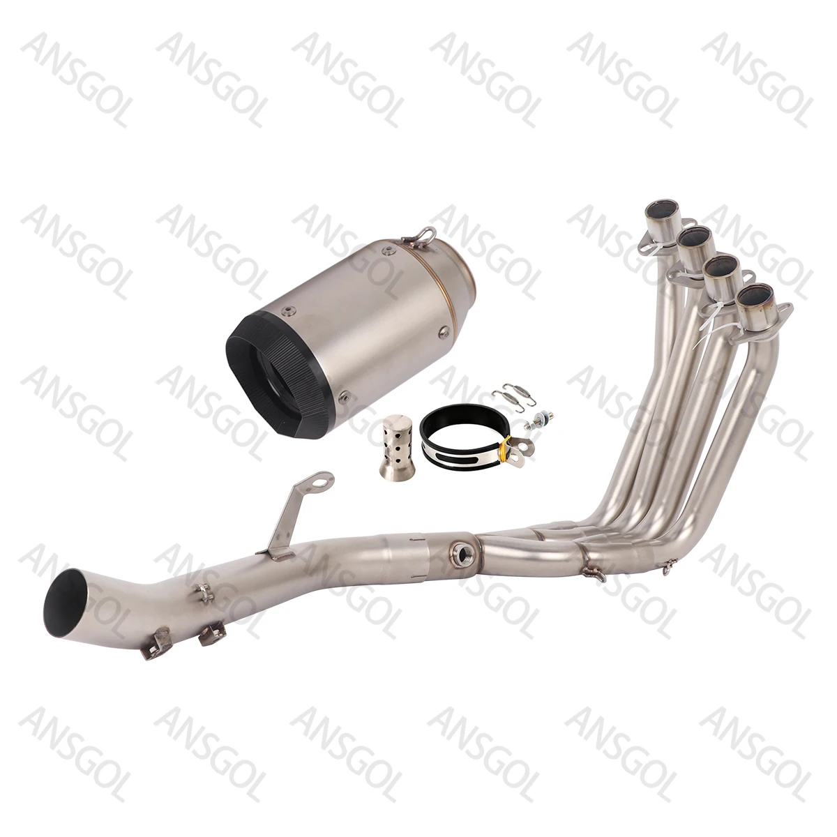 RR660S Motorcycle Complete Exhaust Systems For VOGE RR660S Exhaust Escape Muffler Front Middle Pipe 51mm Modified