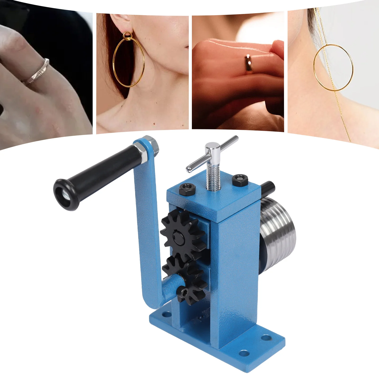 Ring Bending Tool Earring Bender Jewelry Making Tools Crafts Making Processing Set Metal Stainless Steel Rolling Machine