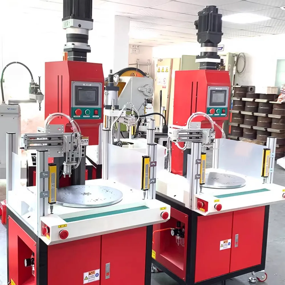 Servo electric cylinder riveting press 5T punching and cutting multi station