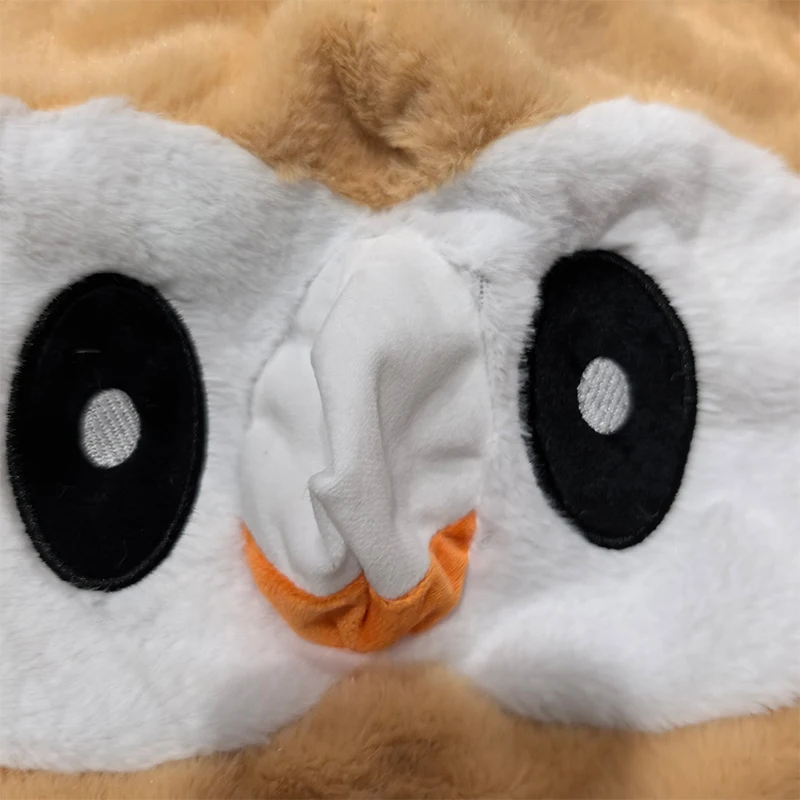 Pokemon Rowlet Anime Plush Toys Huge Pokémon Plushie Kawaii Bird Semi-finished Leather Holster Pillow Gift for Children Xmas